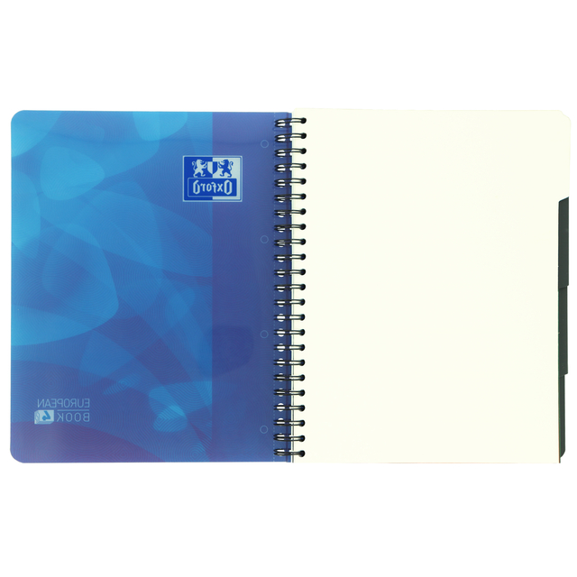 Oxford School A4+ Polypropylene Cover Twin Wire 4 Holes Projectbook Ruled 240 Pages Blue Scribzee® Compatibl