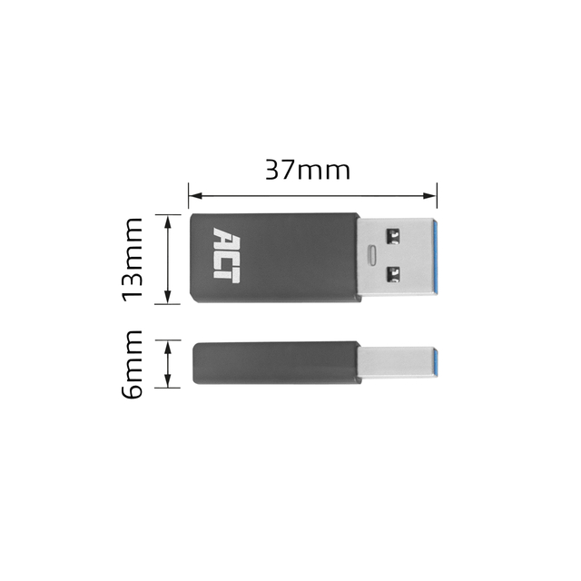 Adapter ACT USB-A naar USB-C USB 3.2 Gen.1