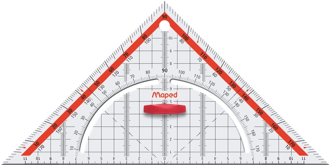GEO SET SQUARE MAPED 260MM
