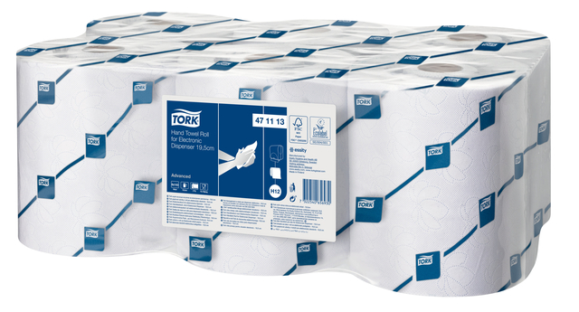Hand towel roll Tork H12/ H13 for sensor systems Advanced 2-ply white 471113