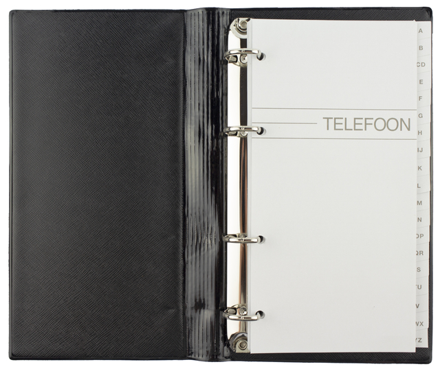 Registry for telephonenumbers Kangaro A-Z 4-rings black