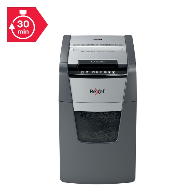 Papiervernietiger Rexel Optimum Auto+ 130X P4 snippers 4x28mm