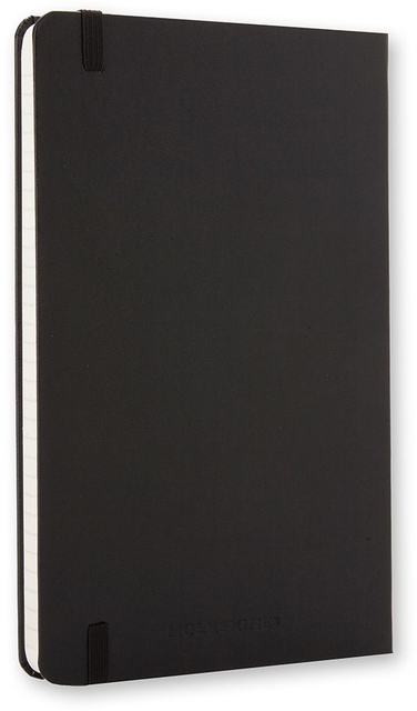 Notitieboek Moleskine pocket 90x140mm lijn hard cover zwart