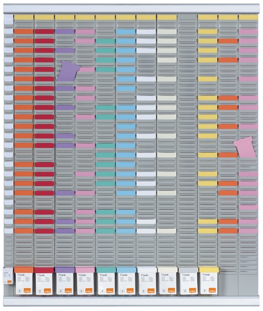 Planbord Nobo jaar 12 panelen met 54 sleuven nr.2