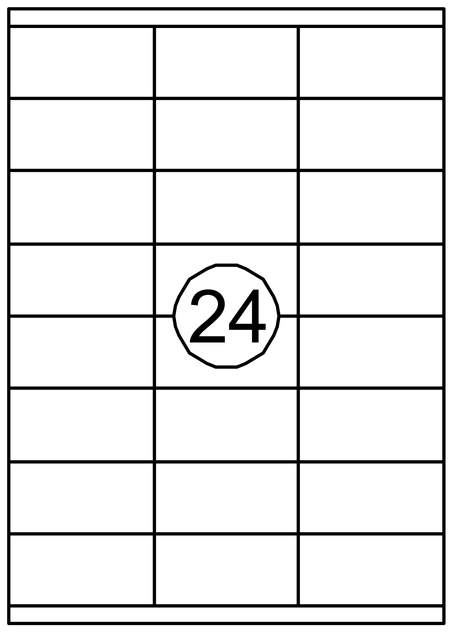 Label Quantore 70x35mm 2400 pieces