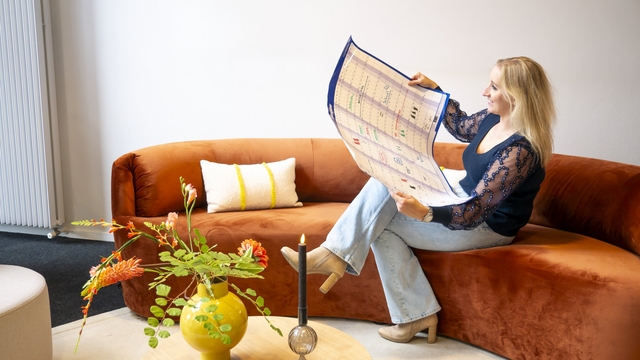 Jaarplanner 2027 Legamaster 90x60cm horizontaal gelamineerd Engelstalig