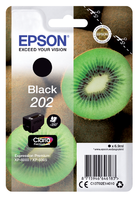 EPSON Singlepack Black 202 Kiwi