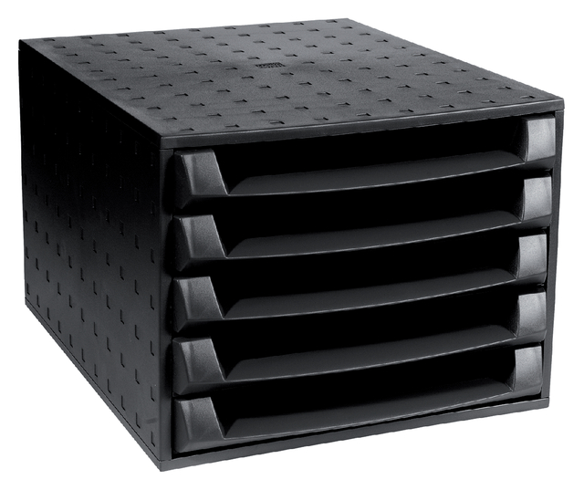 Exacompta Rycl Drawer Set Blk 221014D