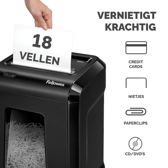 Papiervernietiger Fellowes Powershred 92CS snippers 4x38mm