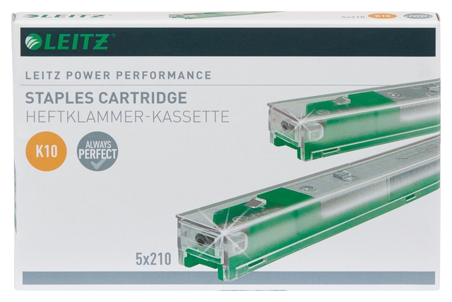 Nieten Leitz cassette K10 26/10 verzinkt 1050 stuks