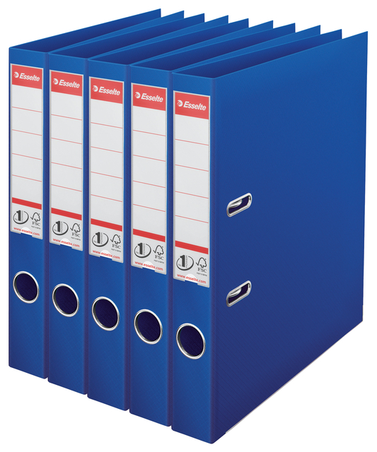 Lever Arch File Esselte No 1 Power PP 50 mm blue 5 pieces