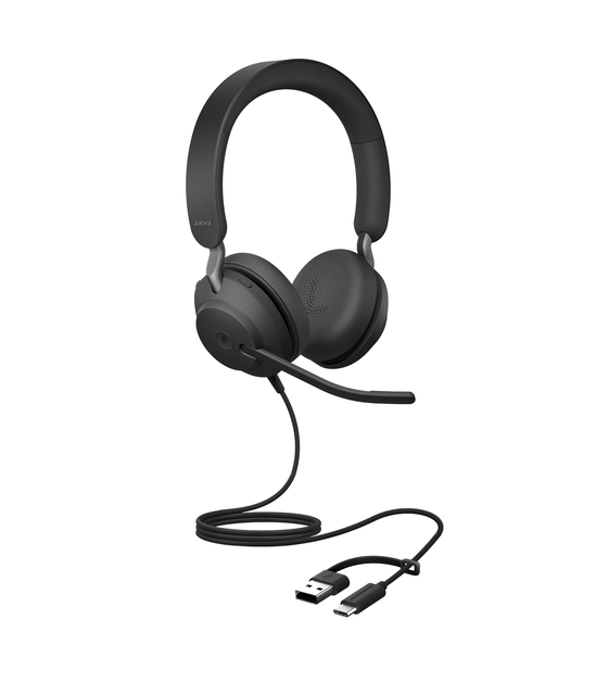 Headset Jabra Evolve2 40 SE USB C/A MS Stereo bedraad