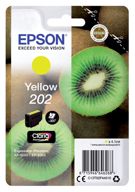 EPSON Singlepack Yellow 202 Kiwi