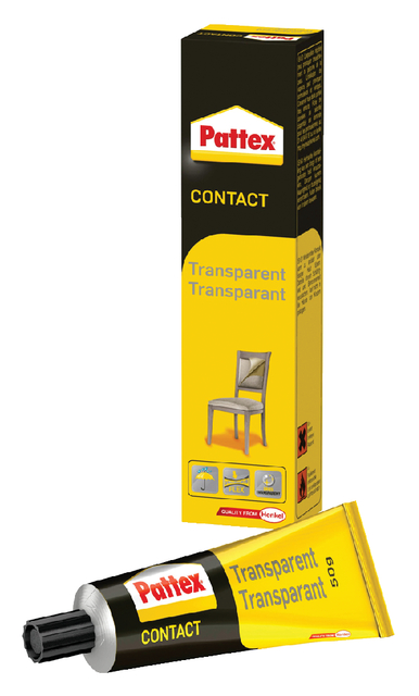 Contact adhesive Pattex tube 50 grams on blister clear