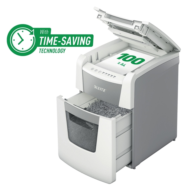 Paper shredder Leitz IQ Auto+ Small Office 100 P5 2x15mm