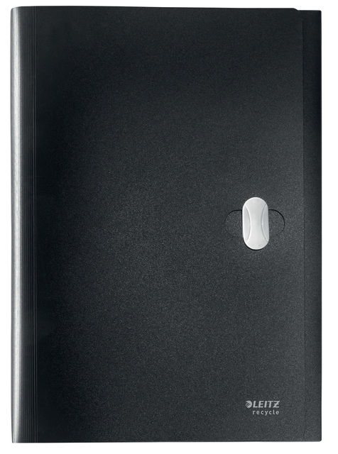 Expanding Concertina File Leitz Recycle A4, CO2 neutral black