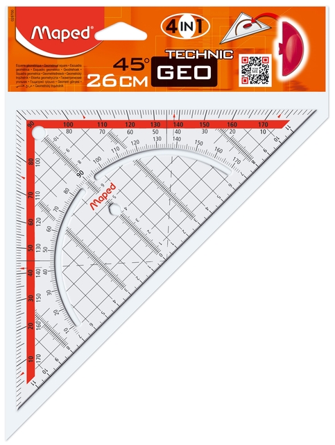 GEO SET SQUARE MAPED 260MM