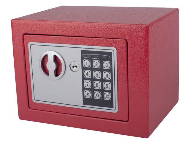 Safe Pavo mini electronic 230x170x170mm red