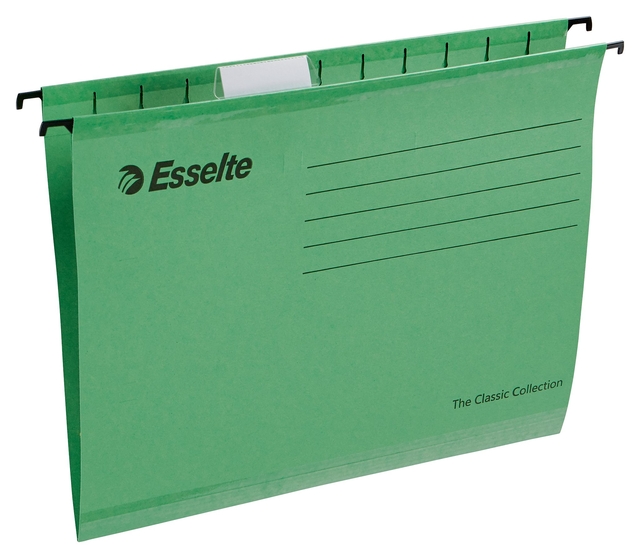 Reinforced Suspension File Esselte Classic A4 V-bottom green