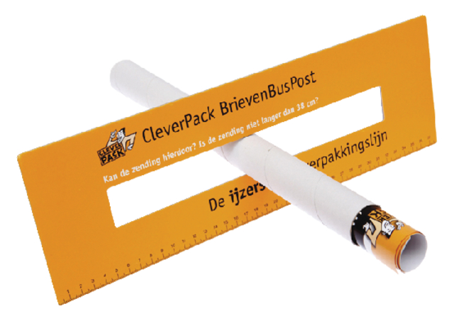 Verzendkoker CleverPack A3 330x29.5mm met doppen wit pak à 5 stuks
