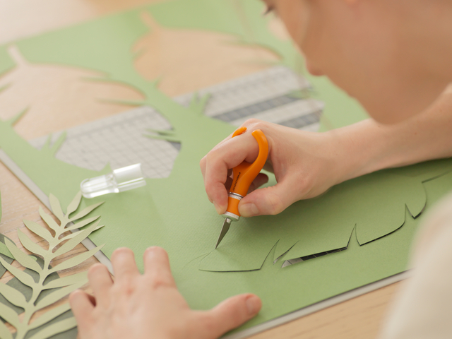 Vingertipmes Fiskars softgrip