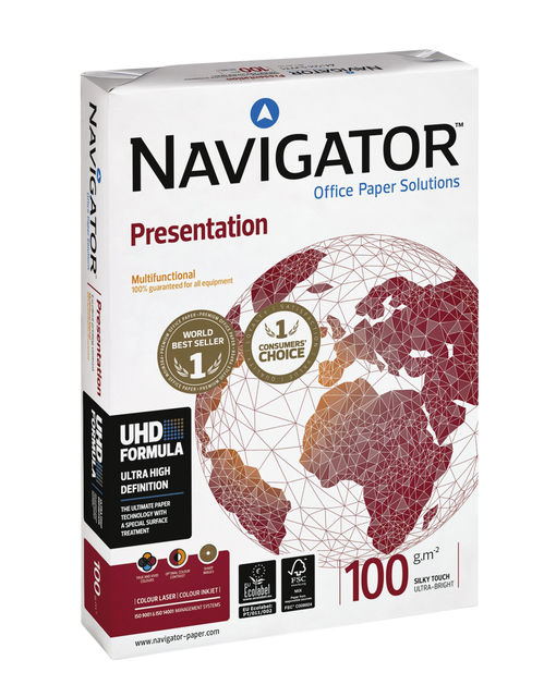 Copy paper Navigator Presentation A3 100gr white 500 sheets