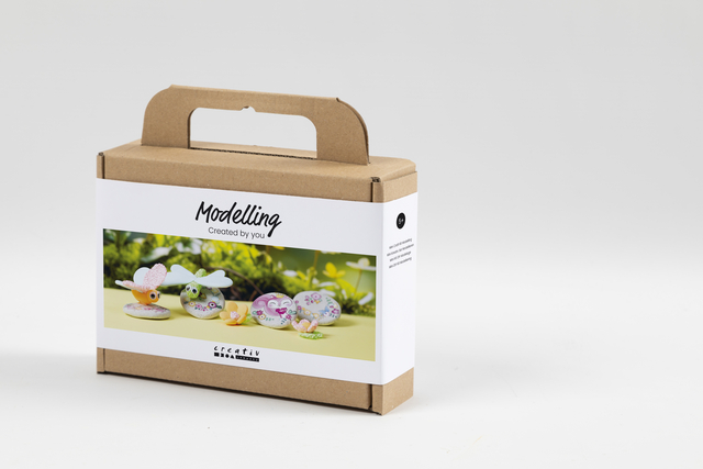 Mini Hobbyset Creativ Company boetseren steen met insect