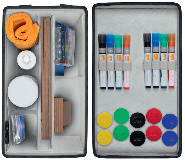 Whiteboard accessoire kit Nobo in draagtas