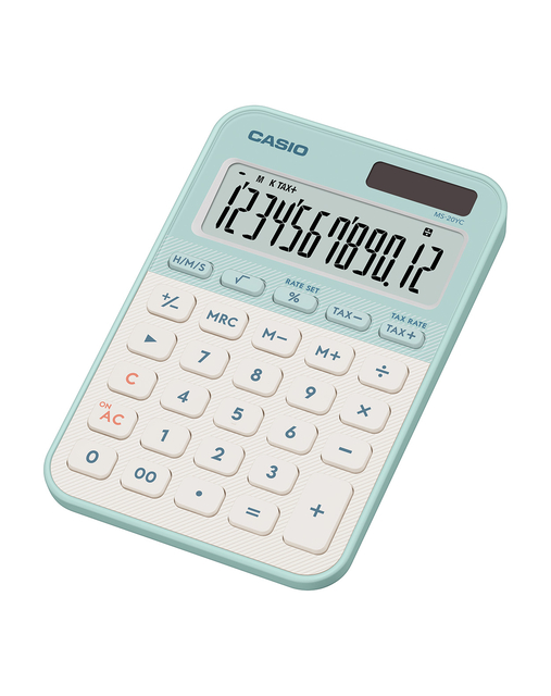 Rekenmachine Casio MS-20YC-LG groen