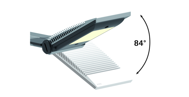 Bureaulamp MAUL Optimus LED dimbaar tafelklem zilver