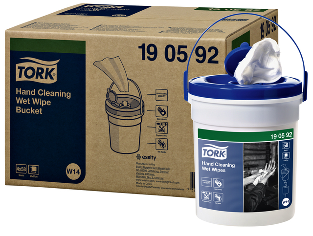 Cleaning wipes Tork Hand Cleaning W14 perfume-free white 190592