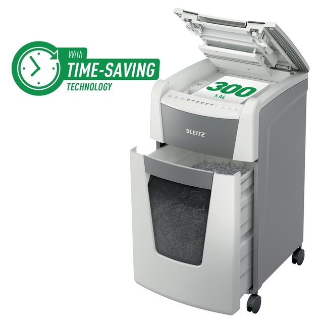Papiervernietiger Leitz IQ Auto+ Office 300 P4 snippers 4x28mm