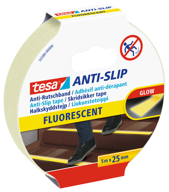 Anti-slip tape tesa® 5mx25mm fluoriseren
