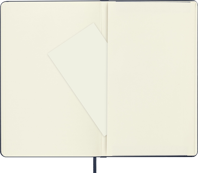 Notitieboek Moleskine large 130x210mm blanco hard cover sapphire blue