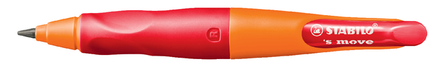 Vulpotlood STABILO Easyergo HB 3.15mm rechtshandig oranje/rood incl puntenslijper blister à 1 stu
