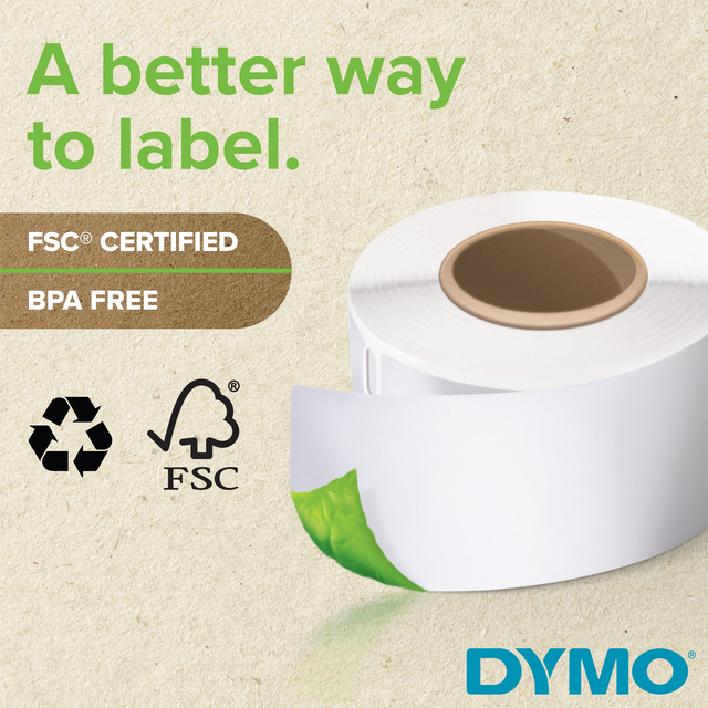 Etiket Dymo LabelWriter adressering 25x54mm 6 rollen á 500 stuks wi