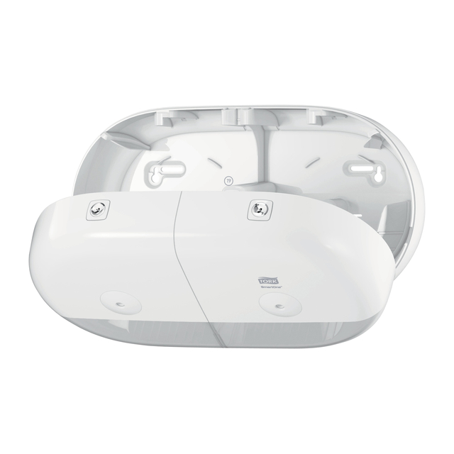 Toiletpapierdispenser Tork T9 Elevation SmartOne klein duo wit 682000