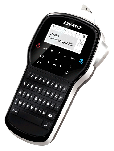 Labelprinter Dymo LabelManager 280 draagbaar qwerty 12mm zwart