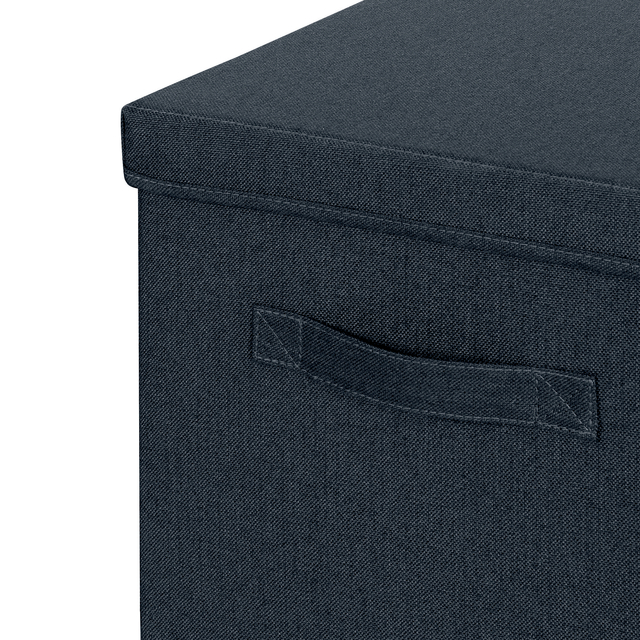 Opbergdoos Leitz gestoffeerd met deksel 330x325x380mm grijs 2 st