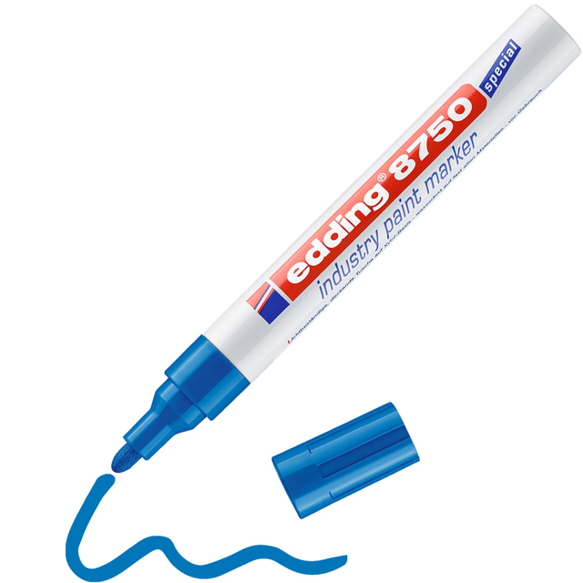 Paint marker edding 8750 industry blue