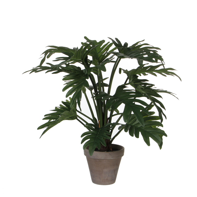 Kunstplant Mica Philodendron selloum groen in pot Ø60cm 50c