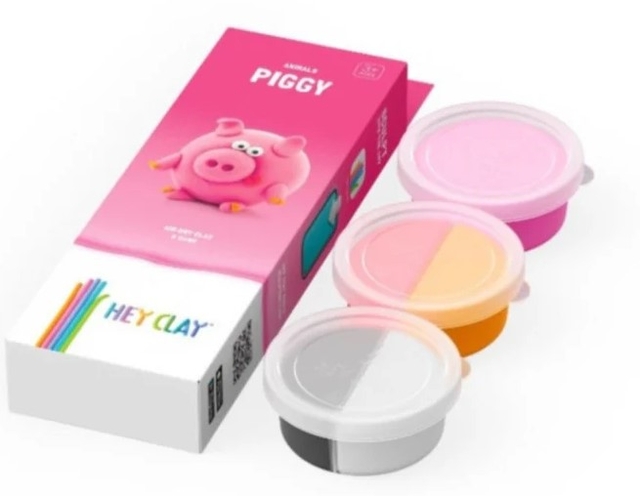 Klei Hey Clay Piggy 3 potjes
