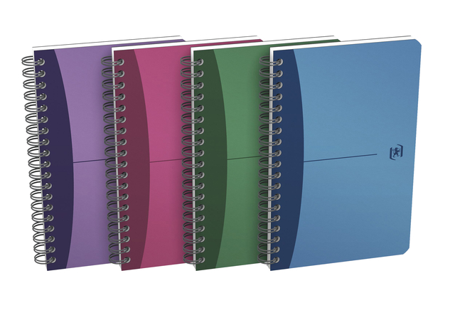 OXFORD Office Urban Mix 11x17cm Polypropylene Twin-wire Notebook Narrow Ruled 180 Pages Assorted Colours