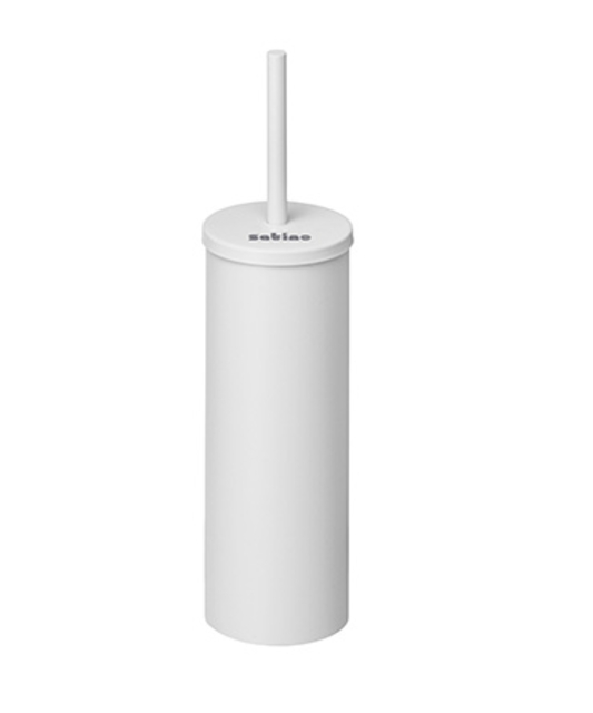 Toiletborstelset Satino metaal wit 332140