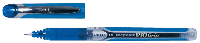 Hi-Tecpoint V10 Grip - Liquid Ink Rollerball - Blue - Broad Tip
