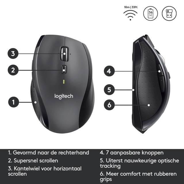 Muis Logitech M705 marathon