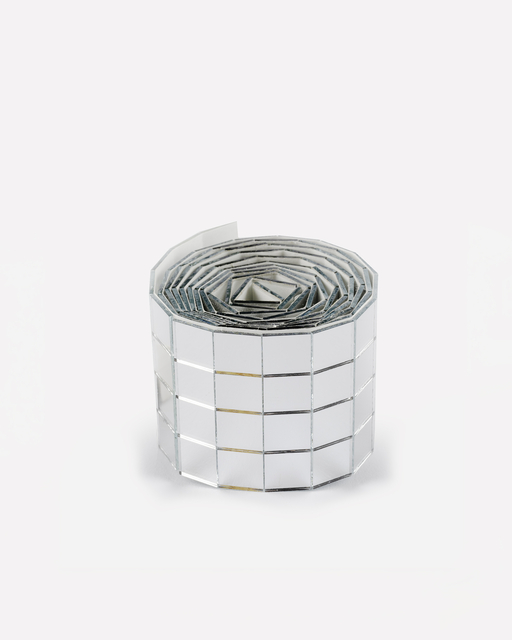 Mozaieksteentjes Folia zilver zelfklevend 10x10mm