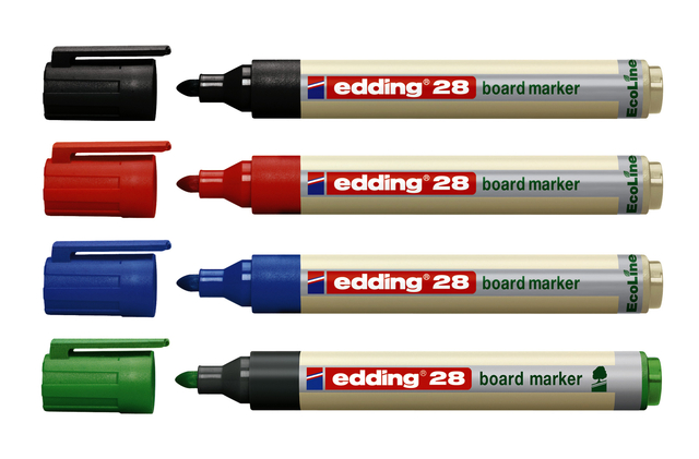 Whiteboardmarker edding 28 EcoLine rond 1.5-3mm rood