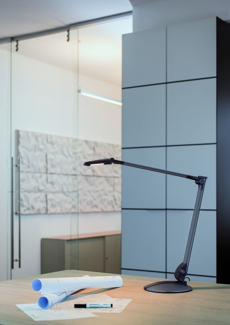 Bureaulamp MAUL Optimus LED dimbaar voet antraciet