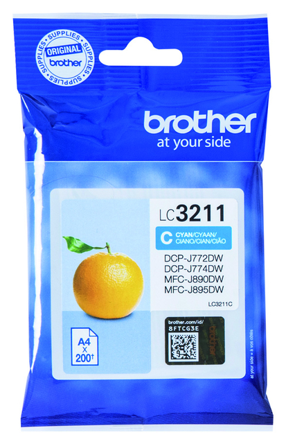 Brother LC3211C Inkjet Cart Cyan